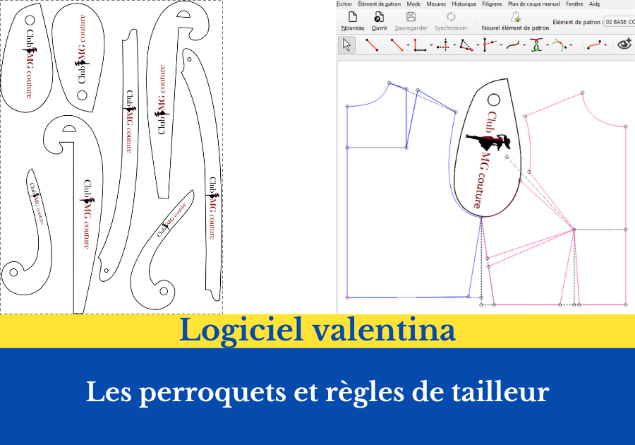 logiciel valentina perroquet couture