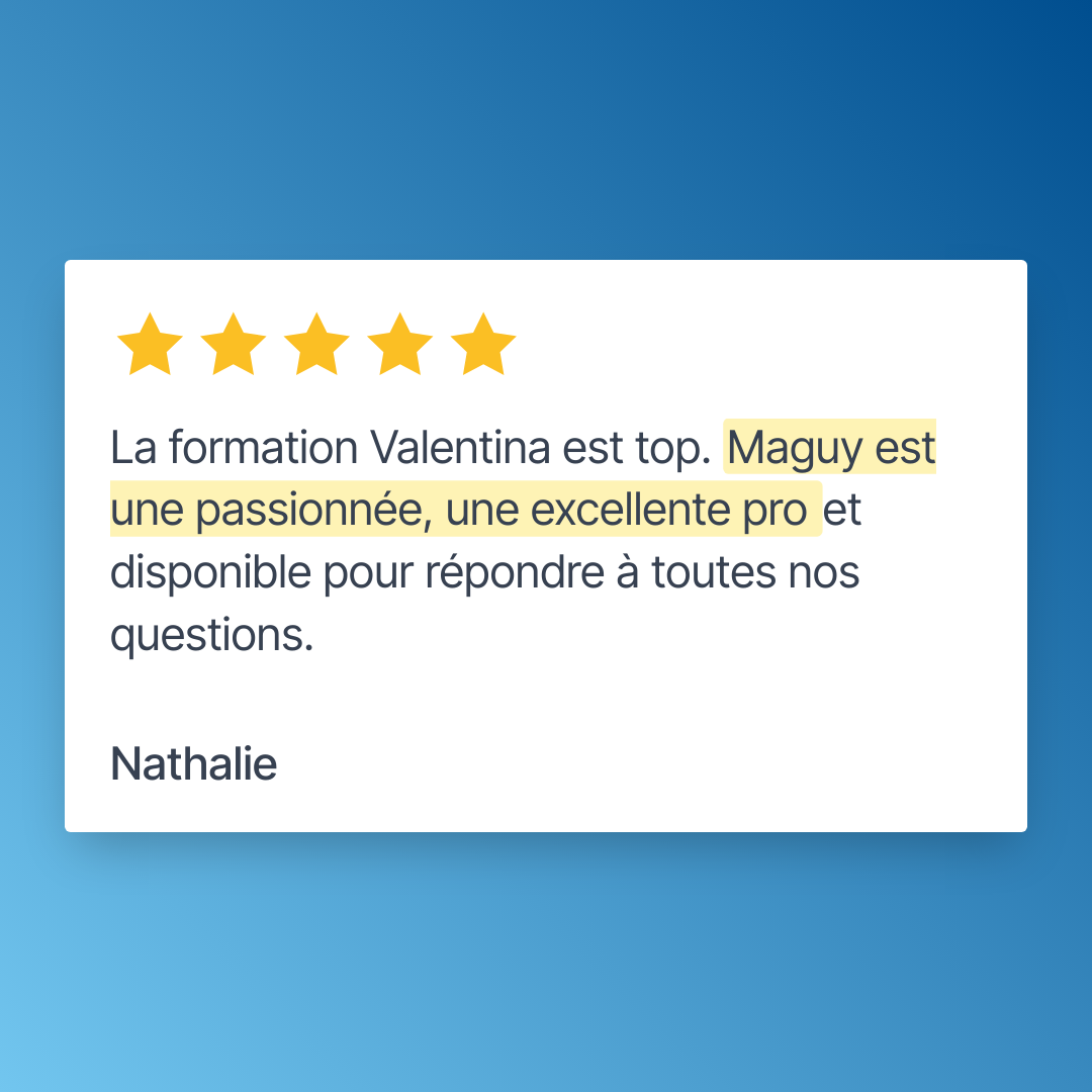 avis formation logiciel valentina